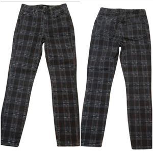 Paige Hoxton Ankle Allover Plaid Pant Size 25